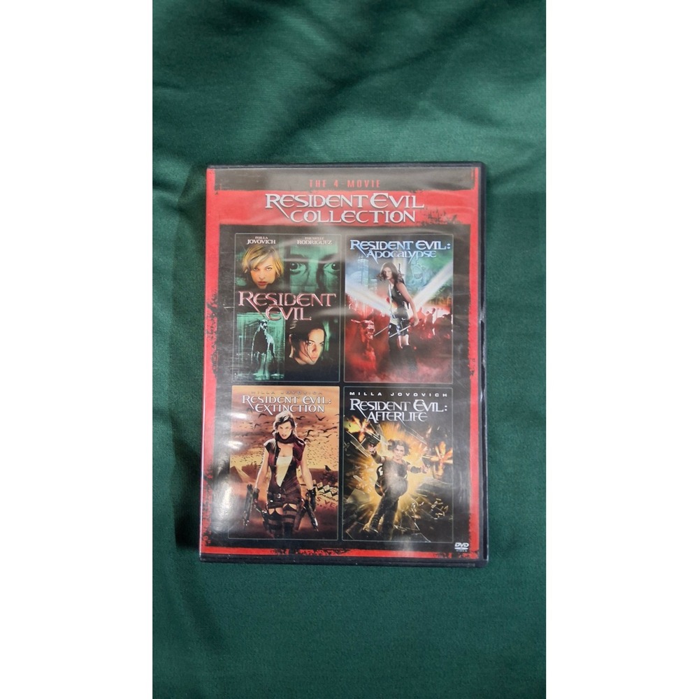 Resident Evil Collection 4-Movie DVDSet Apocalypse ExtinctionAfterlife Milla J/7